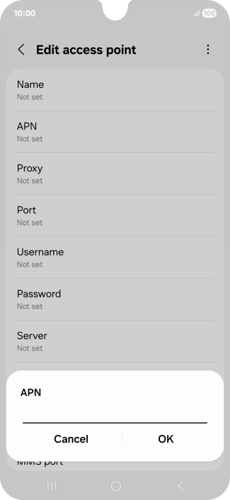 Key in live.vodafone.com and press OK. Key in live.vodafone.com and press OK.