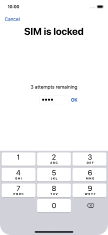 If your SIM is locked, key in your PIN and press OK. If your SIM is locked, key in your PIN and press OK.