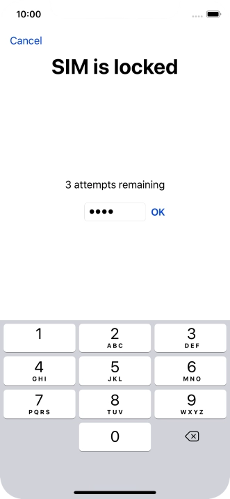 If your SIM is locked, key in your PIN and press OK. If your SIM is locked, key in your PIN and press OK.