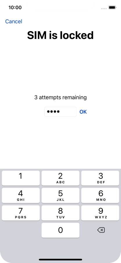 If your SIM is locked, key in your PIN and press OK. If your SIM is locked, key in your PIN and press OK.