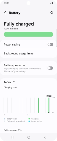 Press Power saving. Press Power saving.