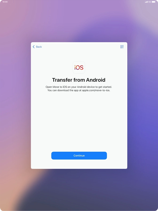 To transfer content to your tablet, you need to install the app To transfer content to your tablet, you need to install the app