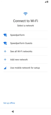 Press the required Wi-Fi network. Press the required Wi-Fi network.