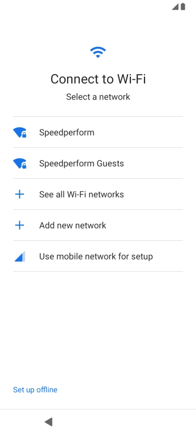 Press the required Wi-Fi network. Press the required Wi-Fi network.