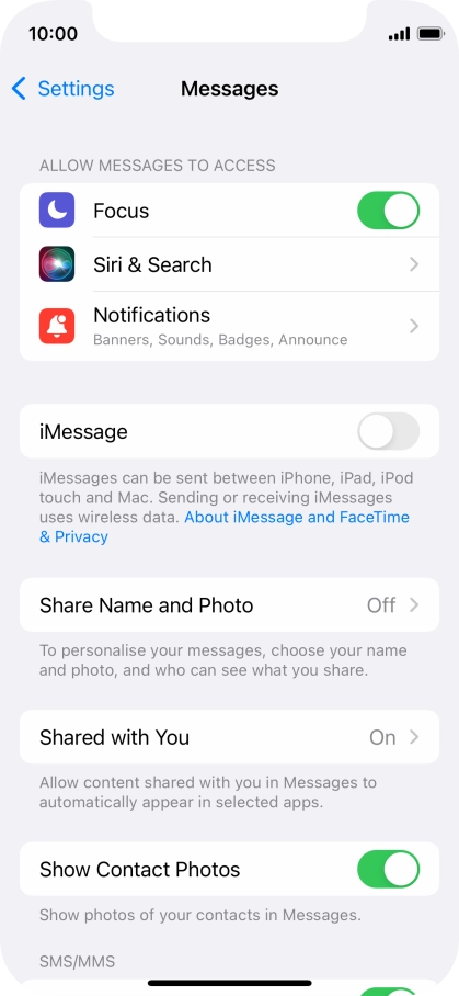 Press the indicator next to Press the indicator next to