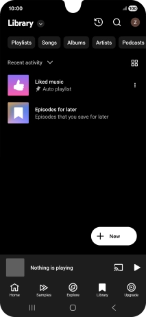Press the drop down list. Press the drop down list.