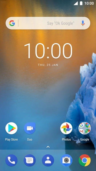 Press the phone icon. Press the phone icon.