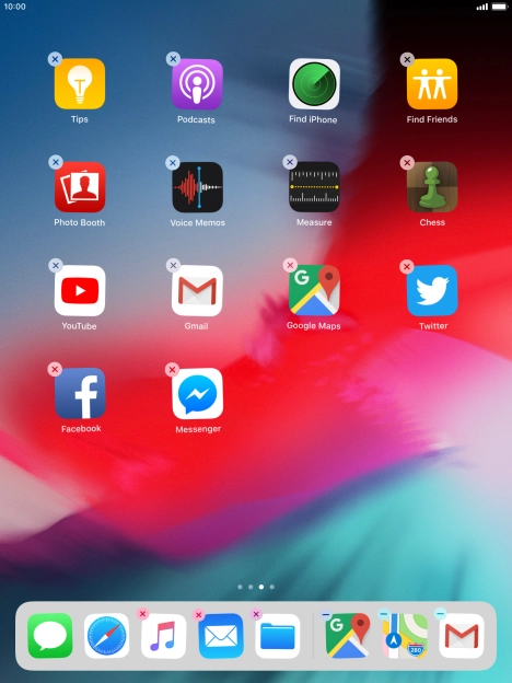 Press the delete icon. Press the delete icon.