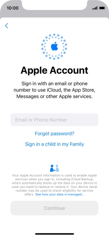 Press Email or Phone Number and key in the username for your Apple ID. Press Email or Phone Number and key in the username for your Apple ID.