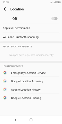 Press the indicator to turn the function on or off. Press the indicator to turn the function on or off.