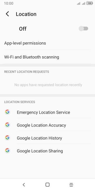 Press the indicator to turn the function on or off. Press the indicator to turn the function on or off.
