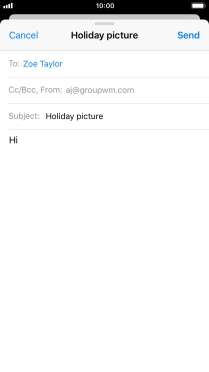 Press and hold the text input field until a pop-up menu is displayed. Press and hold the text input field until a pop-up menu is displayed.