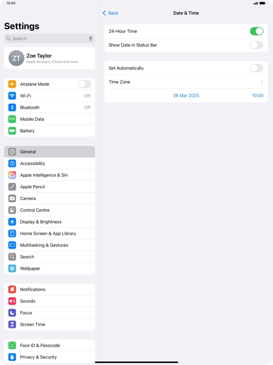Press the indicator next to Press the indicator next to