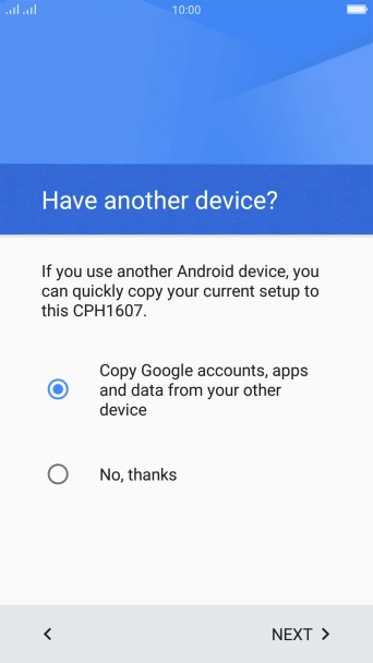 Press NEXT. Press NEXT.