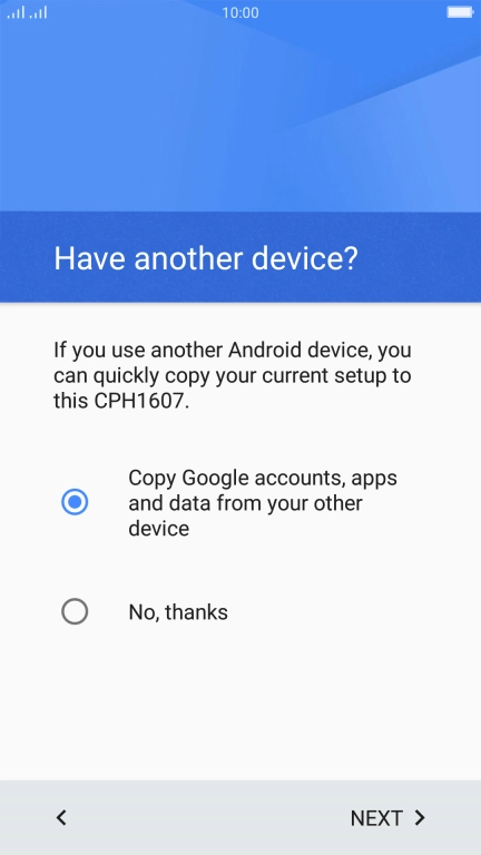 Press NEXT. Press NEXT.