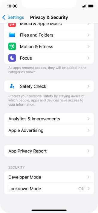 Press App Privacy Report. Press App Privacy Report.