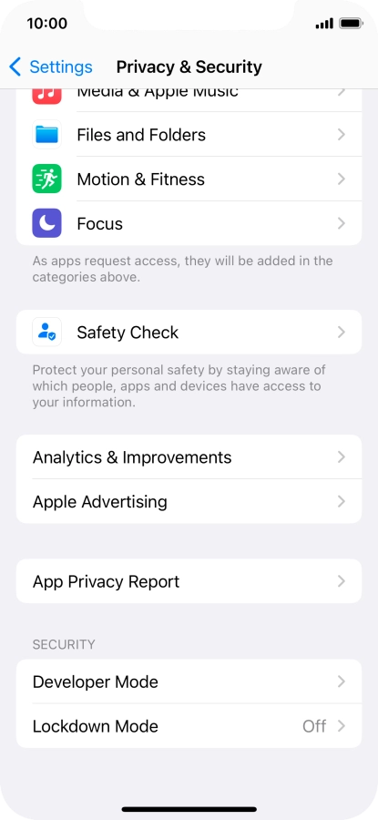 Press App Privacy Report. Press App Privacy Report.