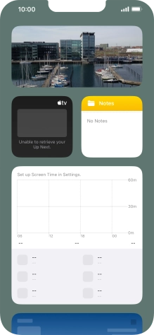 Slide your finger upwards on the screen. Slide your finger upwards on the screen.