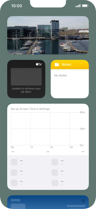 Slide your finger upwards on the screen. Slide your finger upwards on the screen.