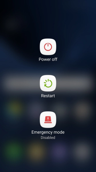 Press Power off. Press Power off.