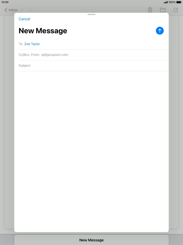 Press Subject: and key in the required subject. Press Subject: and key in the required subject.