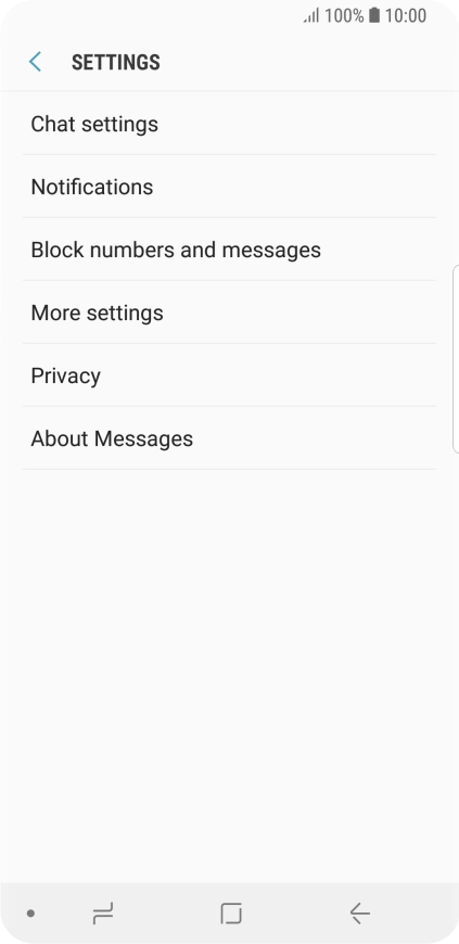 Press More settings. Press More settings.