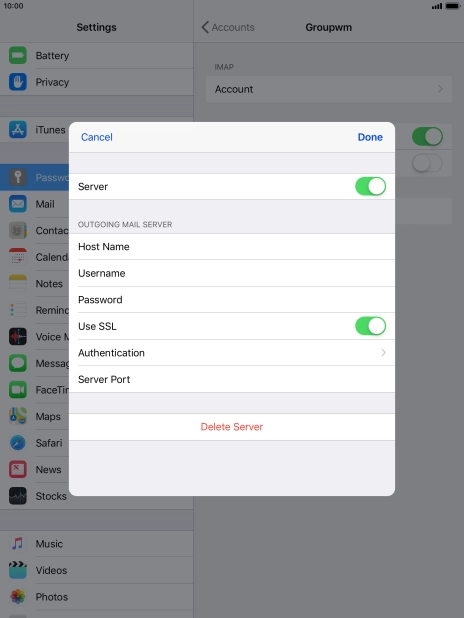 Press the indicator next to Press the indicator next to