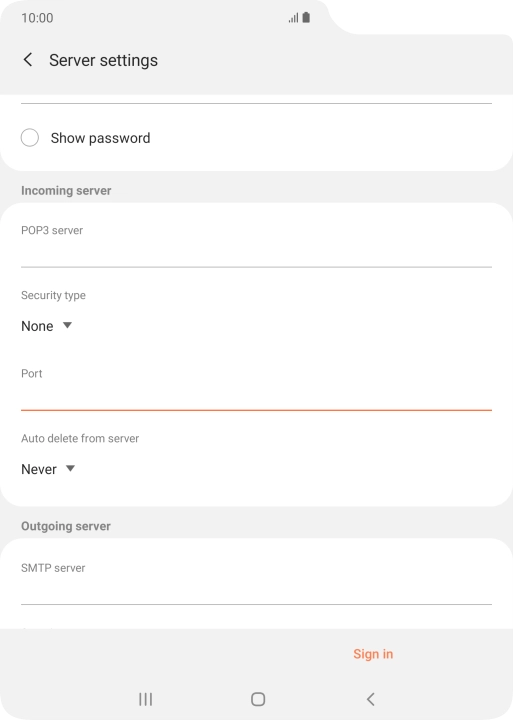 Press the drop down list below Press the drop down list below