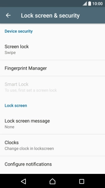 Press Screen lock. Press Screen lock.