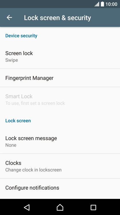 Press Screen lock. Press Screen lock.