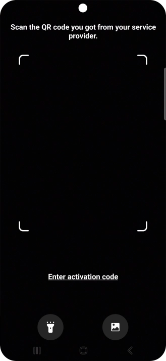 Place the QR code you've received inside the phone camera frame to scan the code. Place the QR code you've received inside the phone camera frame to scan the code.