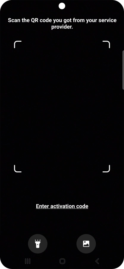 Place the QR code you've received inside the phone camera frame to scan the code. Place the QR code you've received inside the phone camera frame to scan the code.