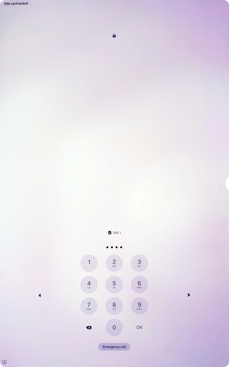 If your SIM is locked, key in your PIN and press OK. If your SIM is locked, key in your PIN and press OK.