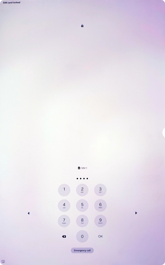 If your SIM is locked, key in your PIN and press OK. If your SIM is locked, key in your PIN and press OK.