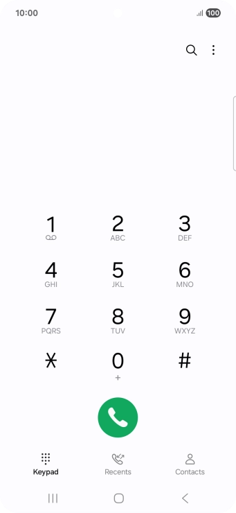 Press the menu icon. Press the menu icon.