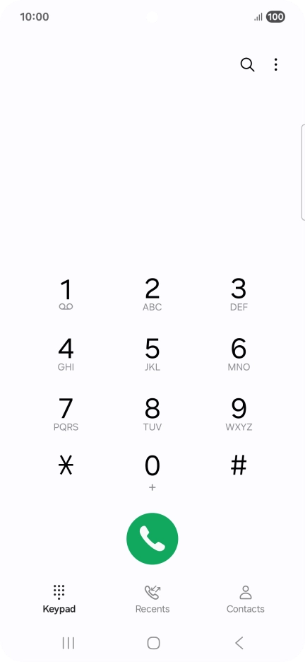 Press the menu icon. Press the menu icon.