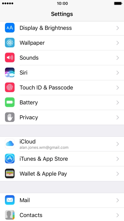 Press iTunes & App Stores. Press iTunes & App Stores.