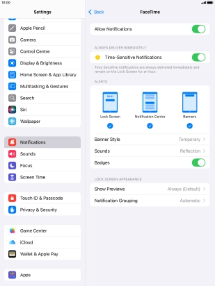 Press the indicator next to Press the indicator next to