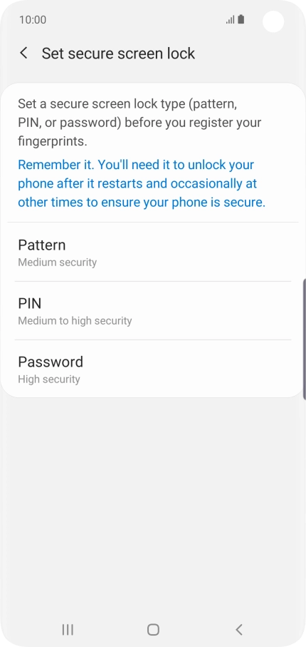 Press the required phone lock code and follow the instructions on the screen to create an additional phone lock code. Press the required phone lock code and follow the instructions on the screen to create an additional phone lock code.