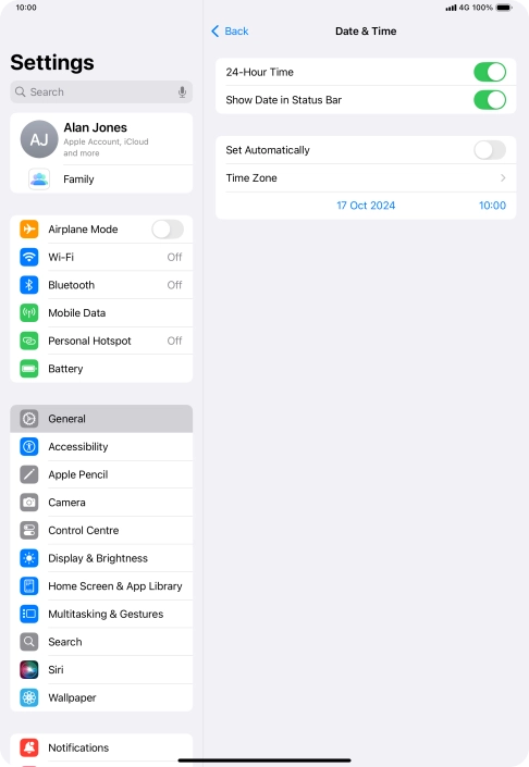 Press the indicator next to Press the indicator next to