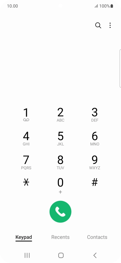 Press the menu icon. Press the menu icon.