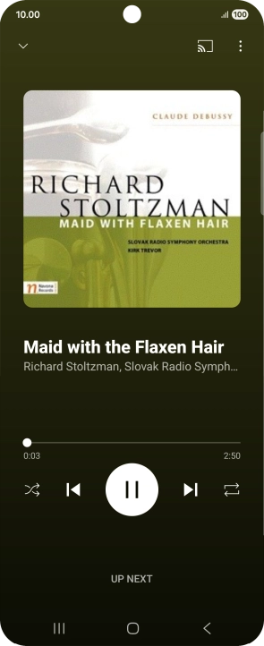 Press arrow right to go to the next audio file. Press arrow right to go to the next audio file.