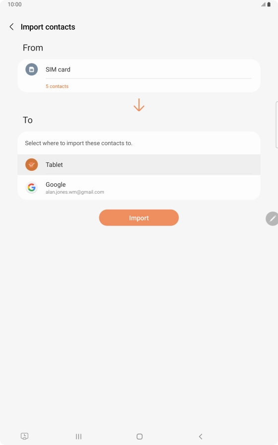 Press Import. Press Import.