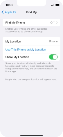 Press Find My iPhone. Press Find My iPhone.