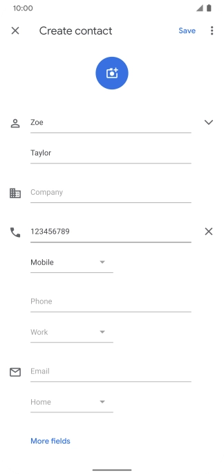 Press the save icon. Press the save icon.