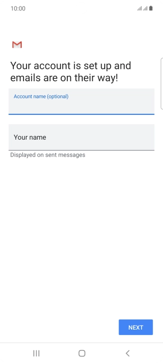 Press Your name and key in the required sender name. Press Your name and key in the required sender name.