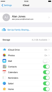 Press iCloud Drive. Press iCloud Drive.