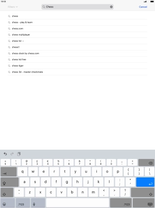 Key in the name or subject of the required app and press enter. Key in the name or subject of the required app and press enter.