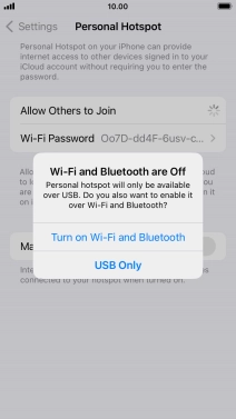 If Wi-Fi is turned off, press Turn on Wi-Fi and Bluetooth. If Wi-Fi is turned off, press Turn on Wi-Fi and Bluetooth.