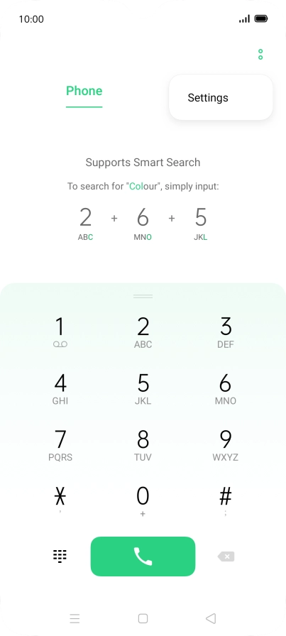Press Settings. Press Settings.